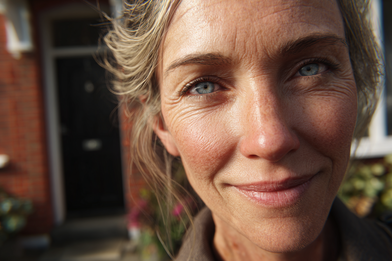 Une femme souriante | Source : Midjourney