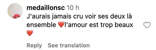 Commentaire d'un internaute | Source : Instagram/secretstory_tf1