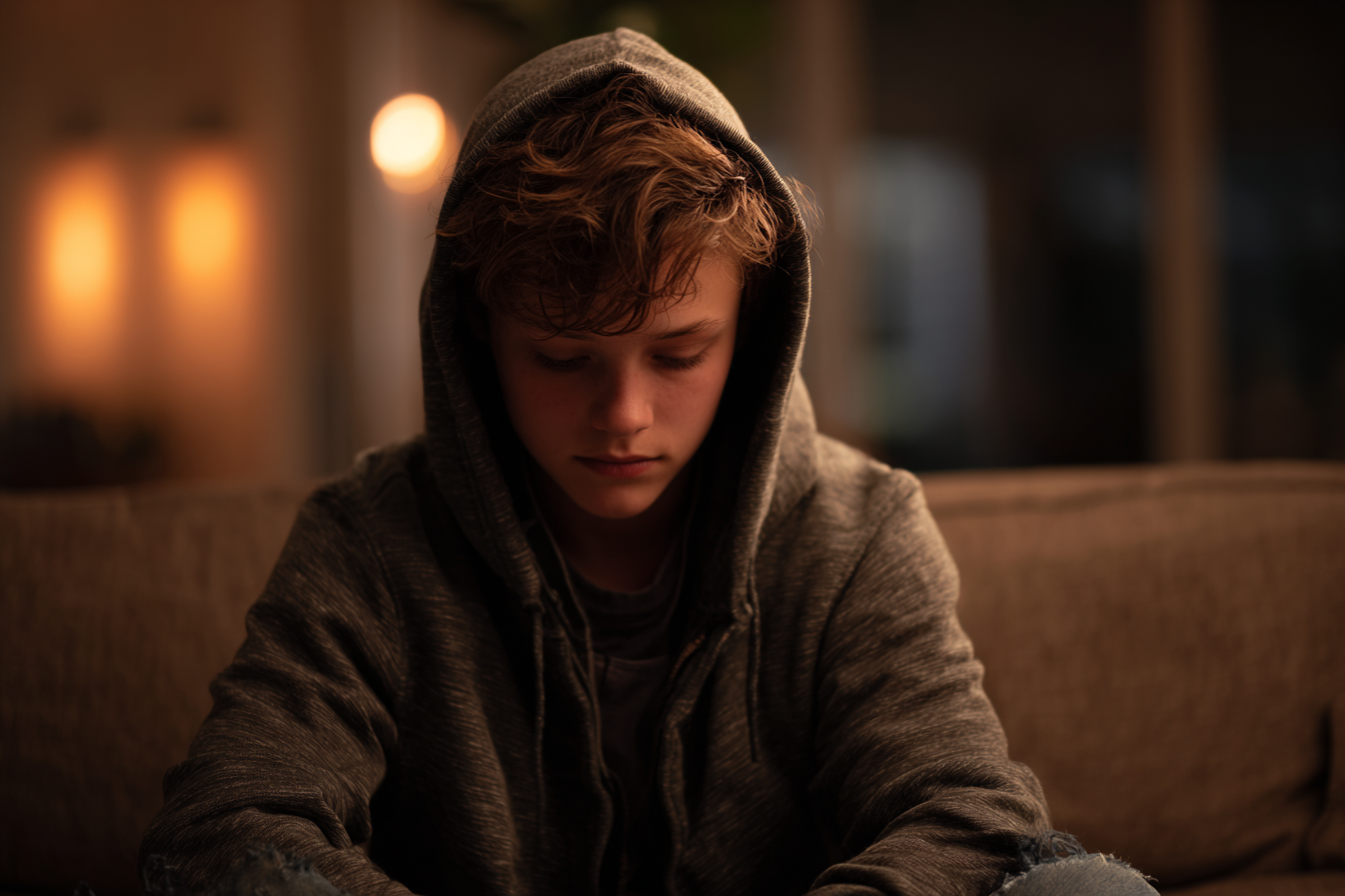 Un adolescent contrarié | Source : Midjourney