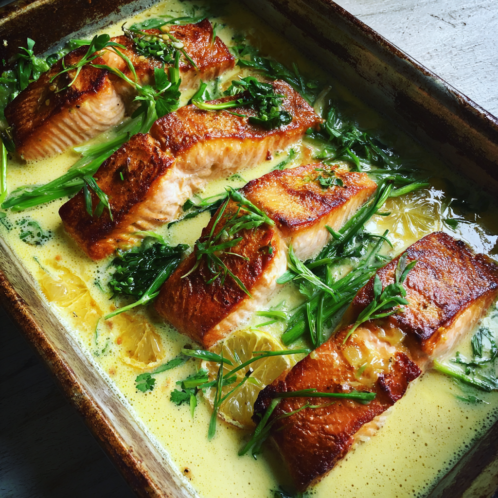 Aliments sur une plaque de four | Source : Midjourney