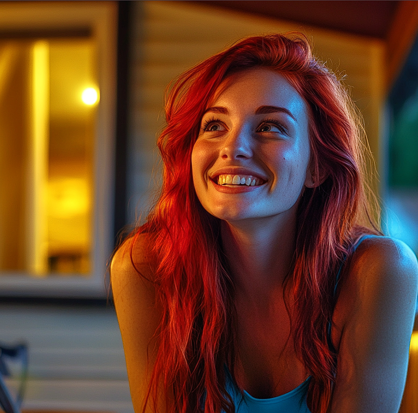 Une femme heureuse | Source : Midjourney