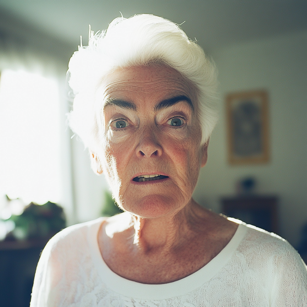 Une femme âgée qui parle | Source : Midjourney