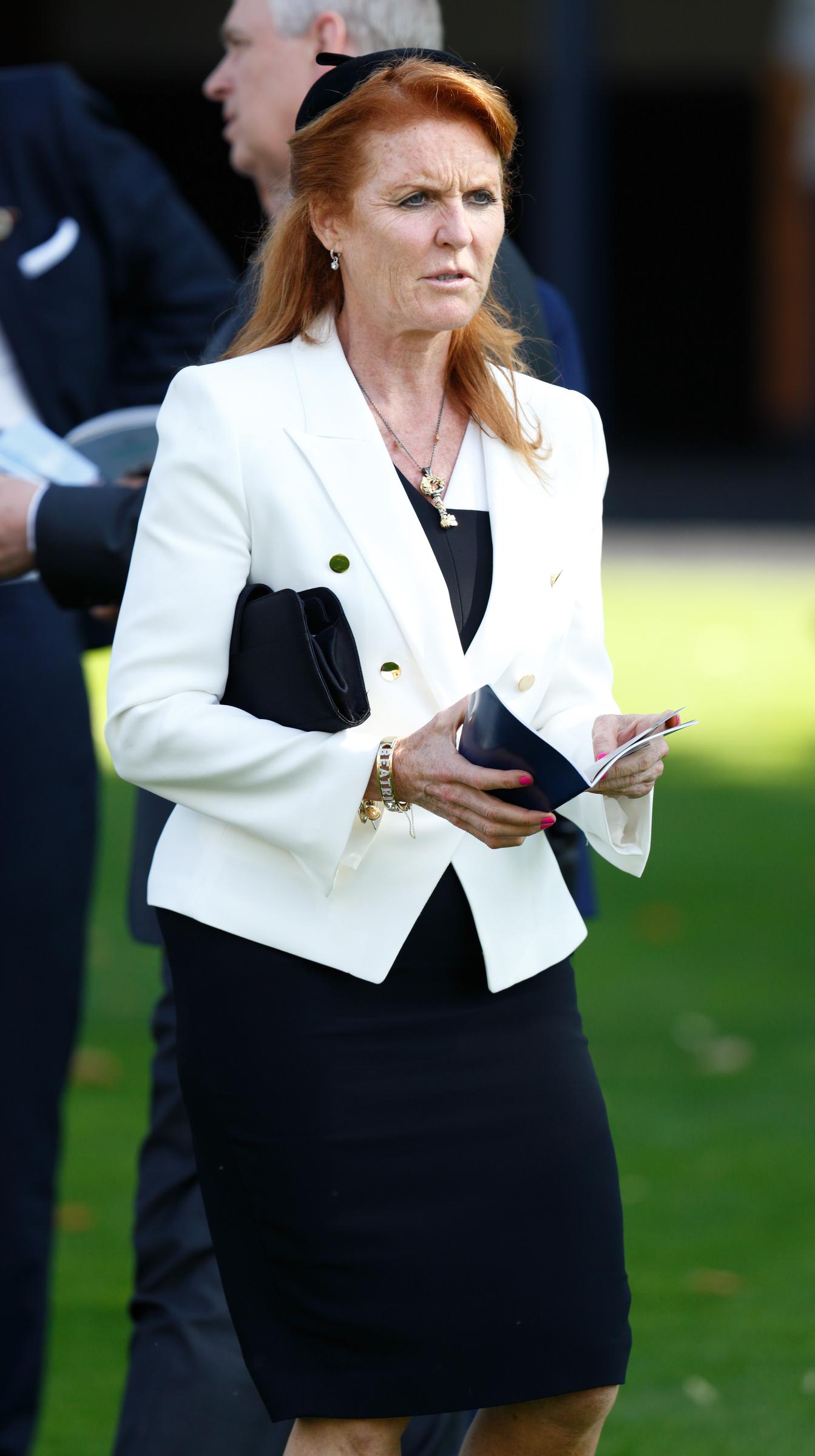 Sarah Ferguson lors du week-end King George VI à l'hippodrome d'Ascot, le 23 juillet 2016, à Ascot, en Angleterre. | Source : Getty Images