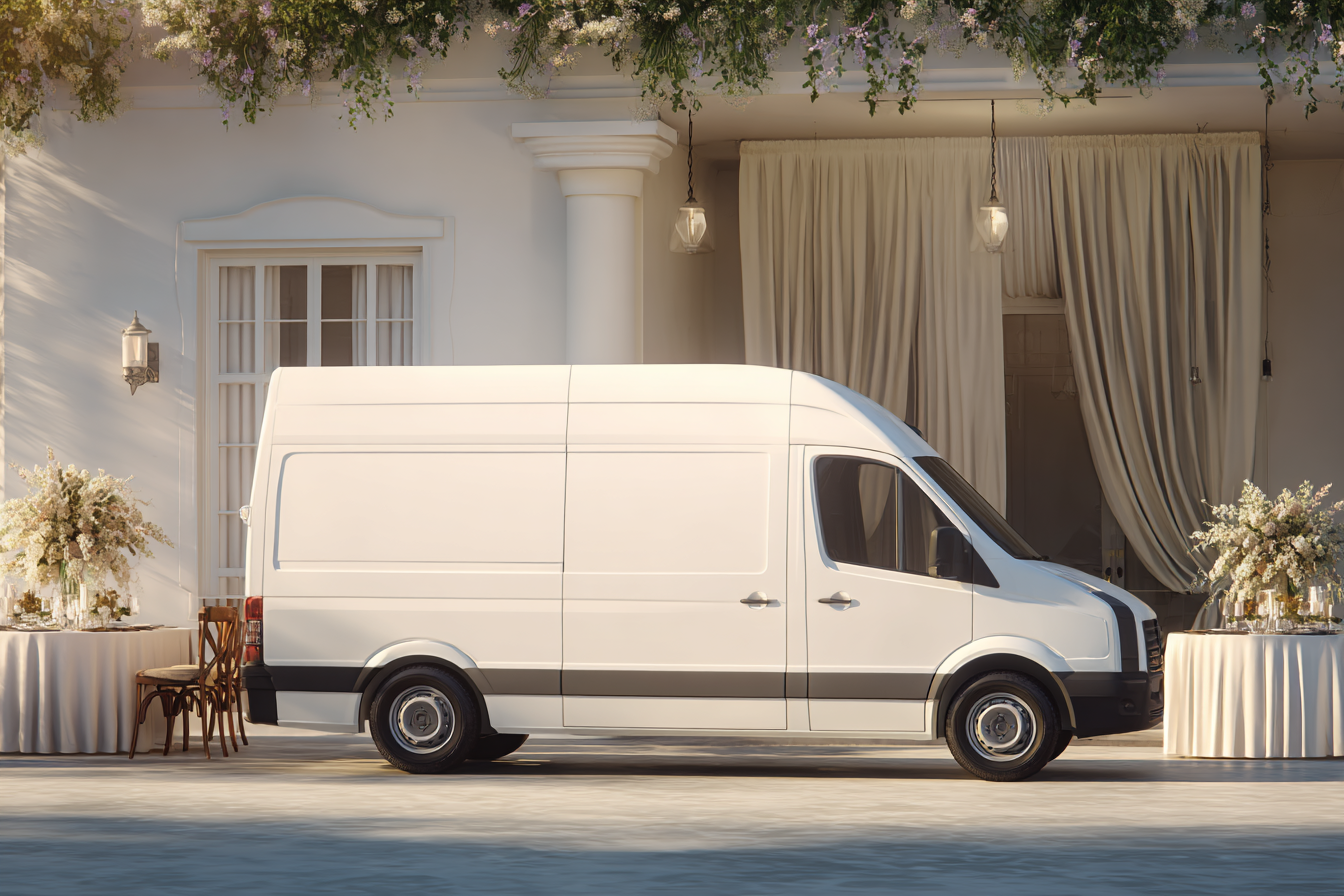 Une camionnette blanche | Source : Midjourney