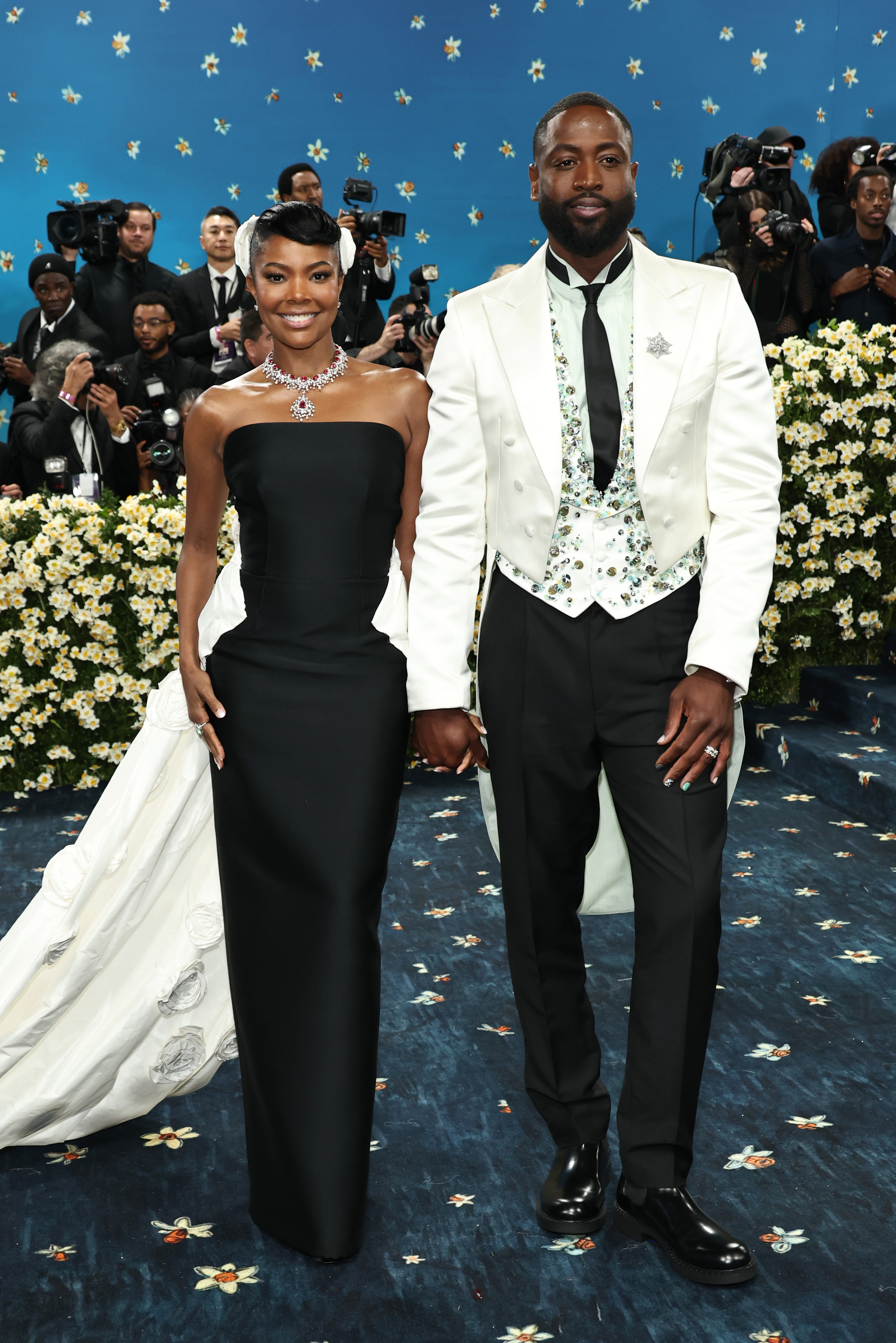 Gabrielle Union et Dwyane Wade au Met Gala 2025 le 5 mai à New York. | Source : Getty Images
