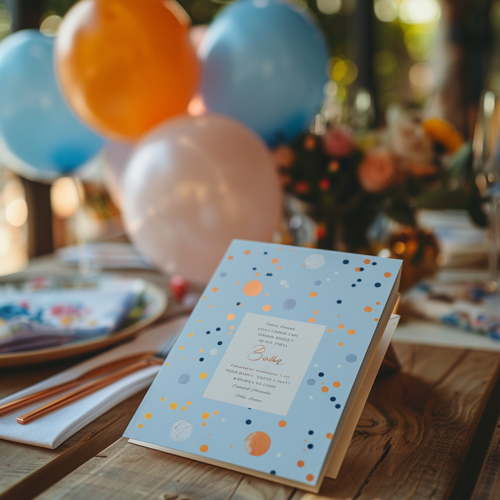 Une carte d'invitation | Source : Midjourney
