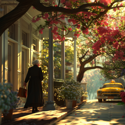 Une dame âgée marchant dans la rue | Source : AmoMama