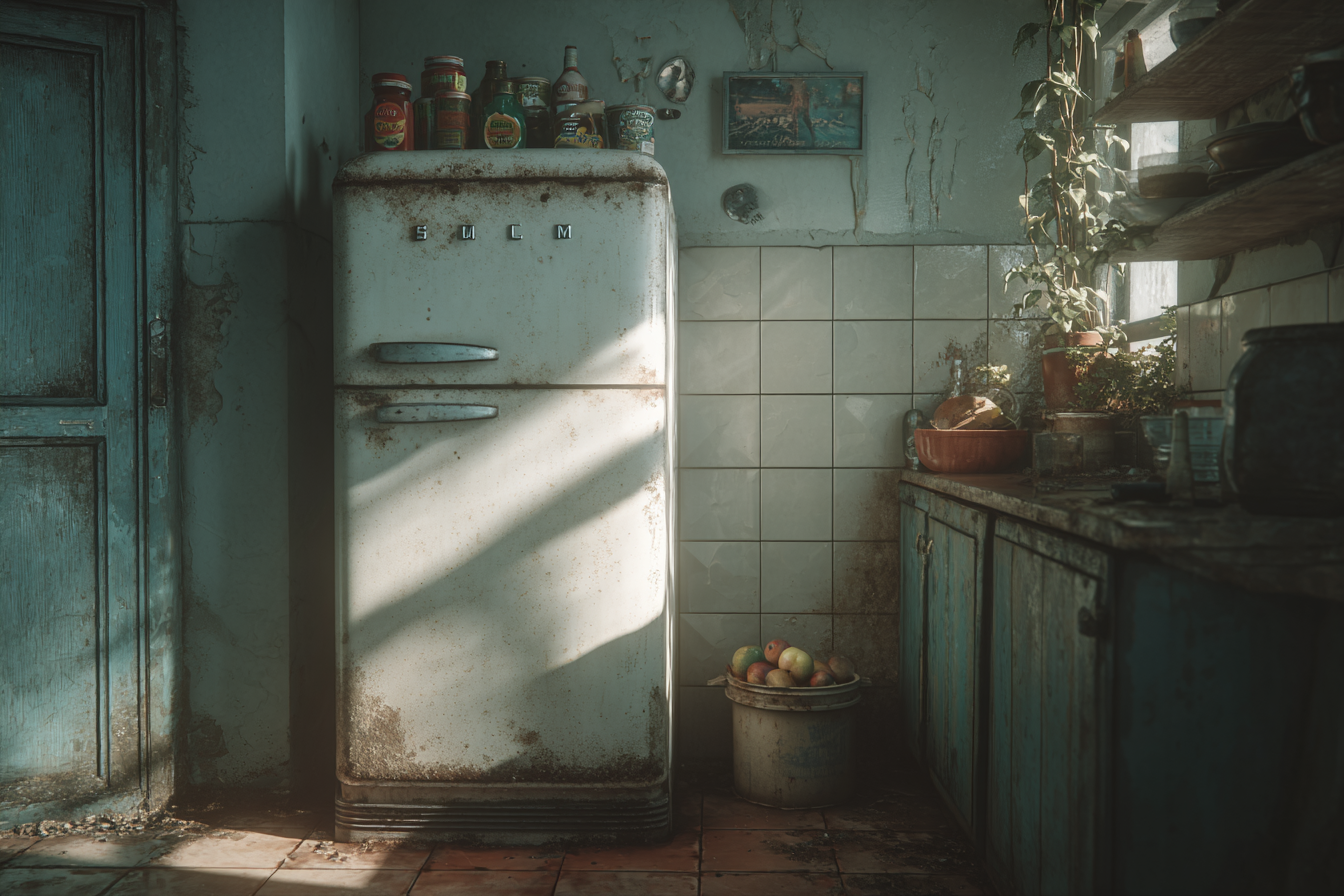 Un vieux réfrigérateur | Source : Midjourney