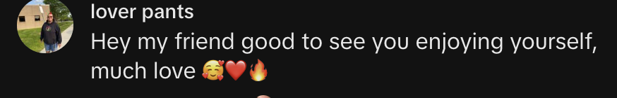 Commentaire d'internaute sur la transformation physique de Tamy | Source : tiktok.com/@tammy.l.slaton