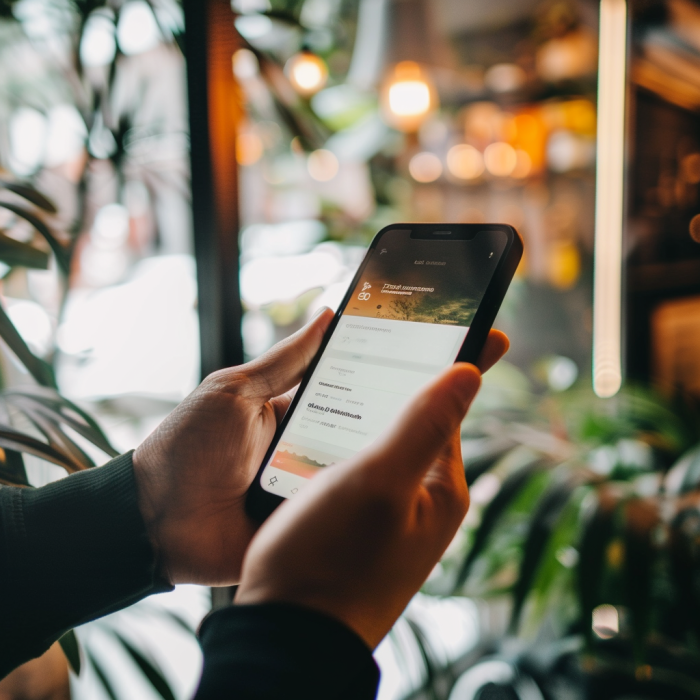Gros plan sur une personne qui transfère de l'argent en ligne à l'aide de son téléphone | Source : Midjourney