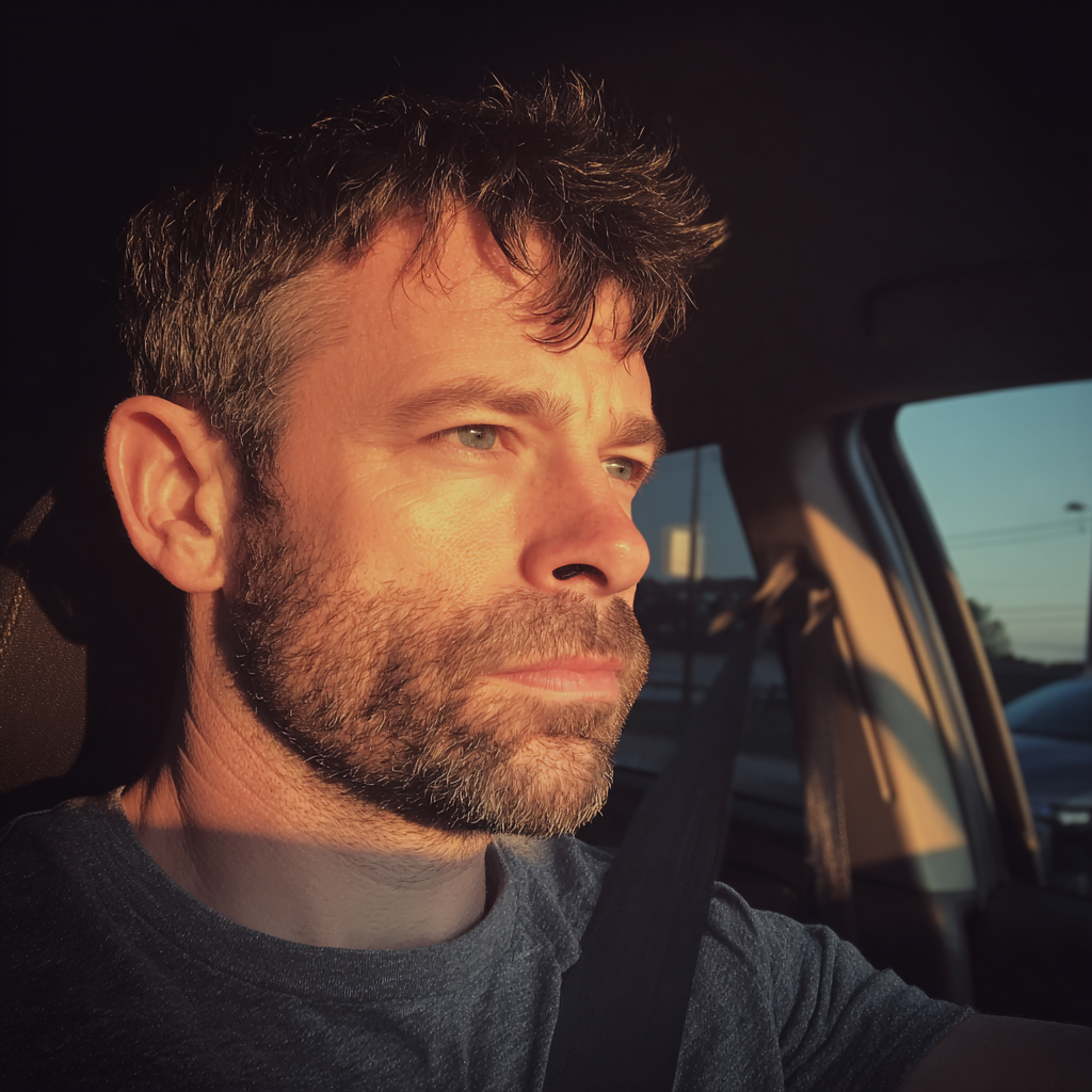 Un homme qui conduit une voiture | Source : Midjourney