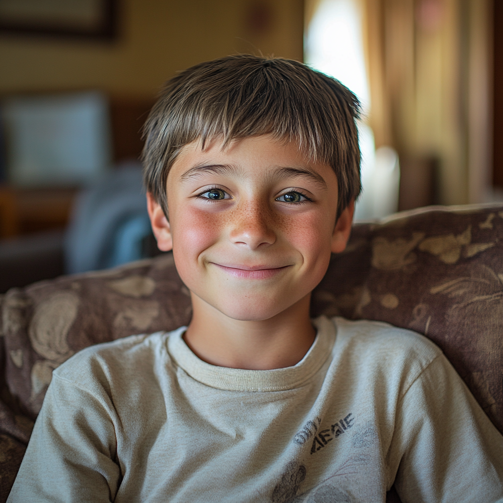 Un garçon souriant | Source : Midjourney