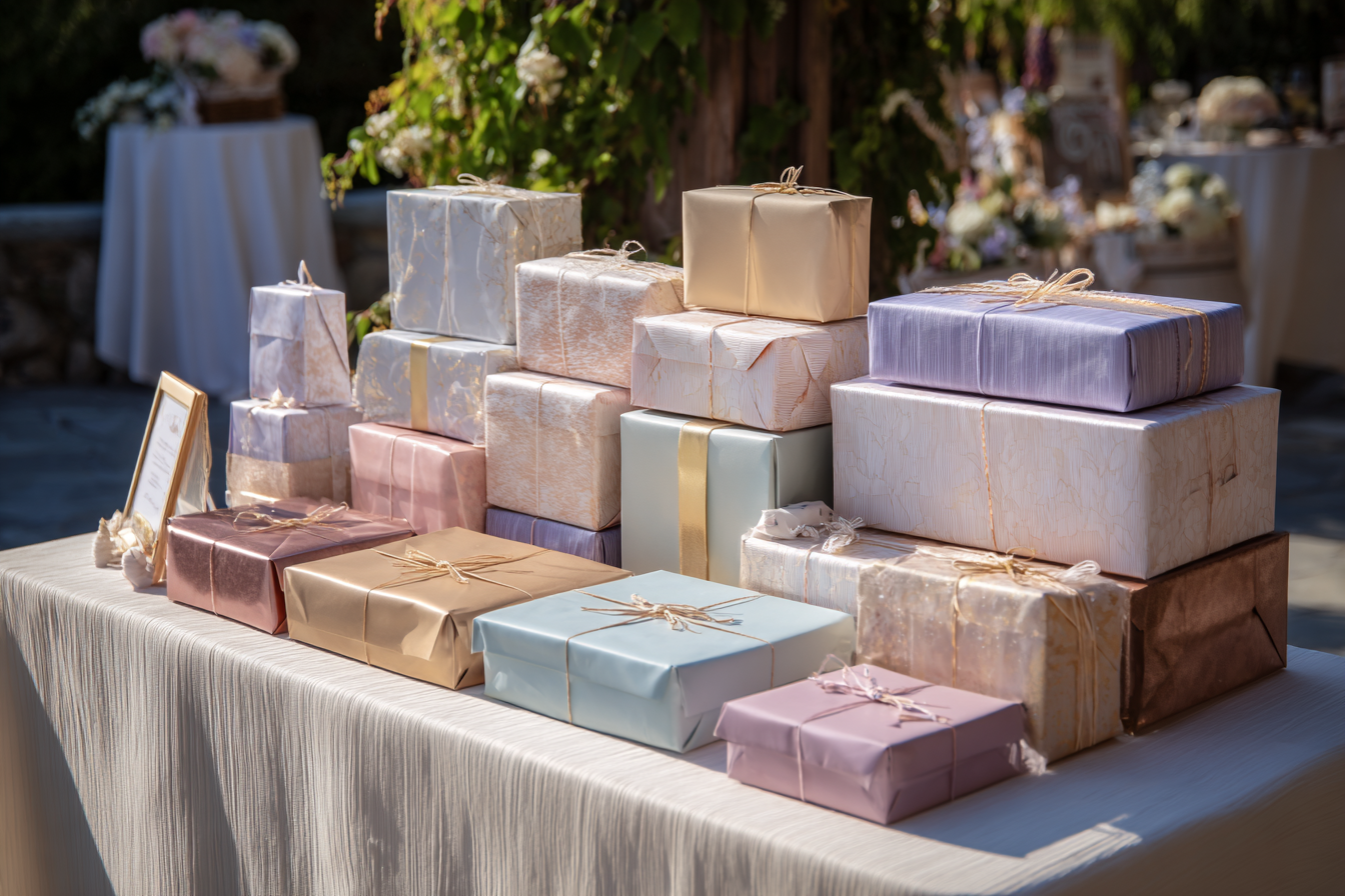 Cadeaux sur une table | Source : Midjourney