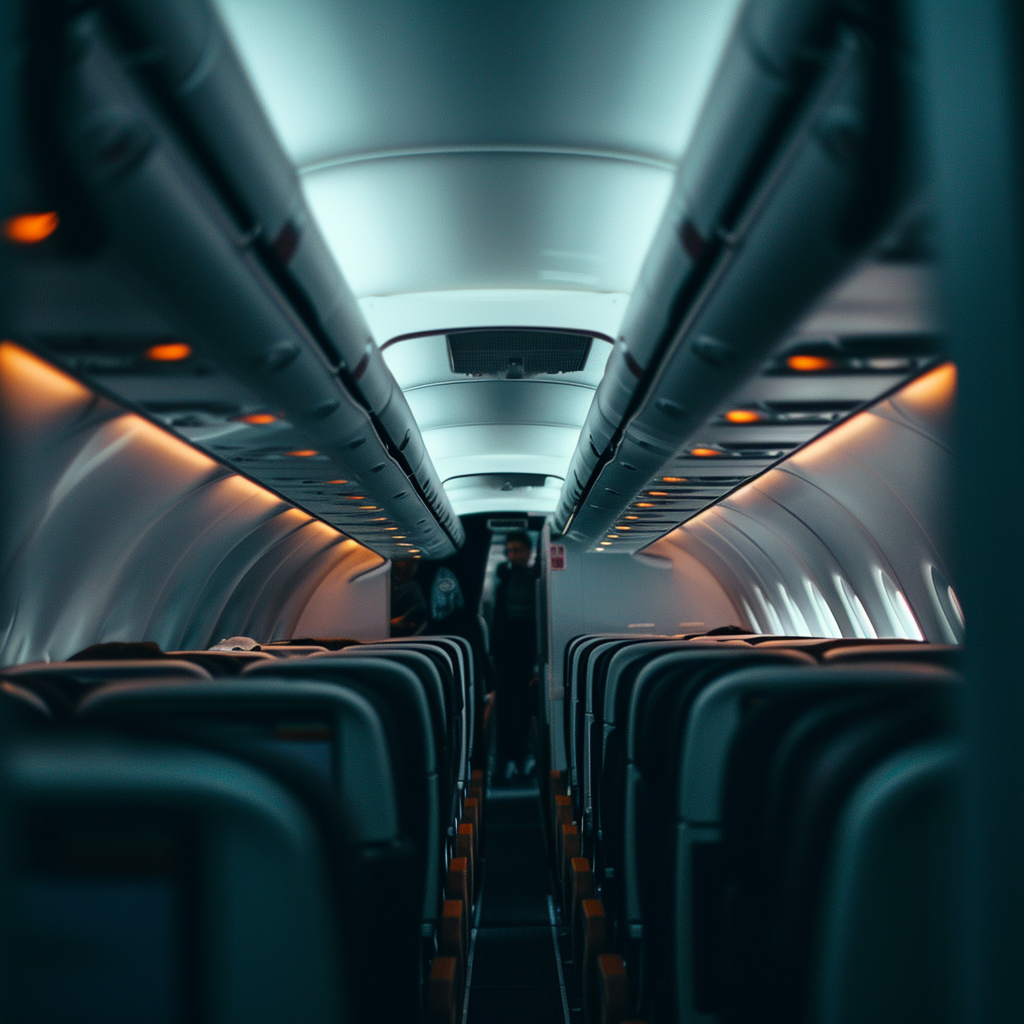 Un avion vide | Source : Midjourney