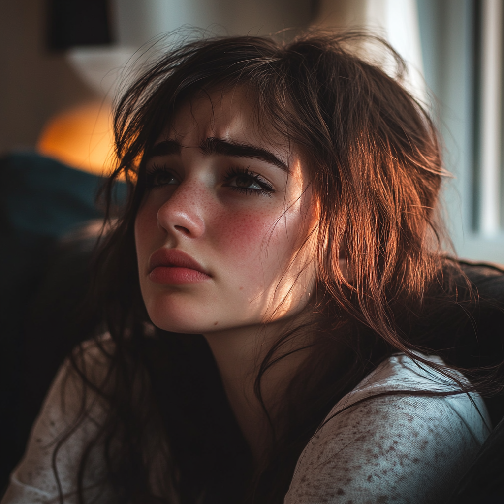 Une femme triste | Source : Midjourney