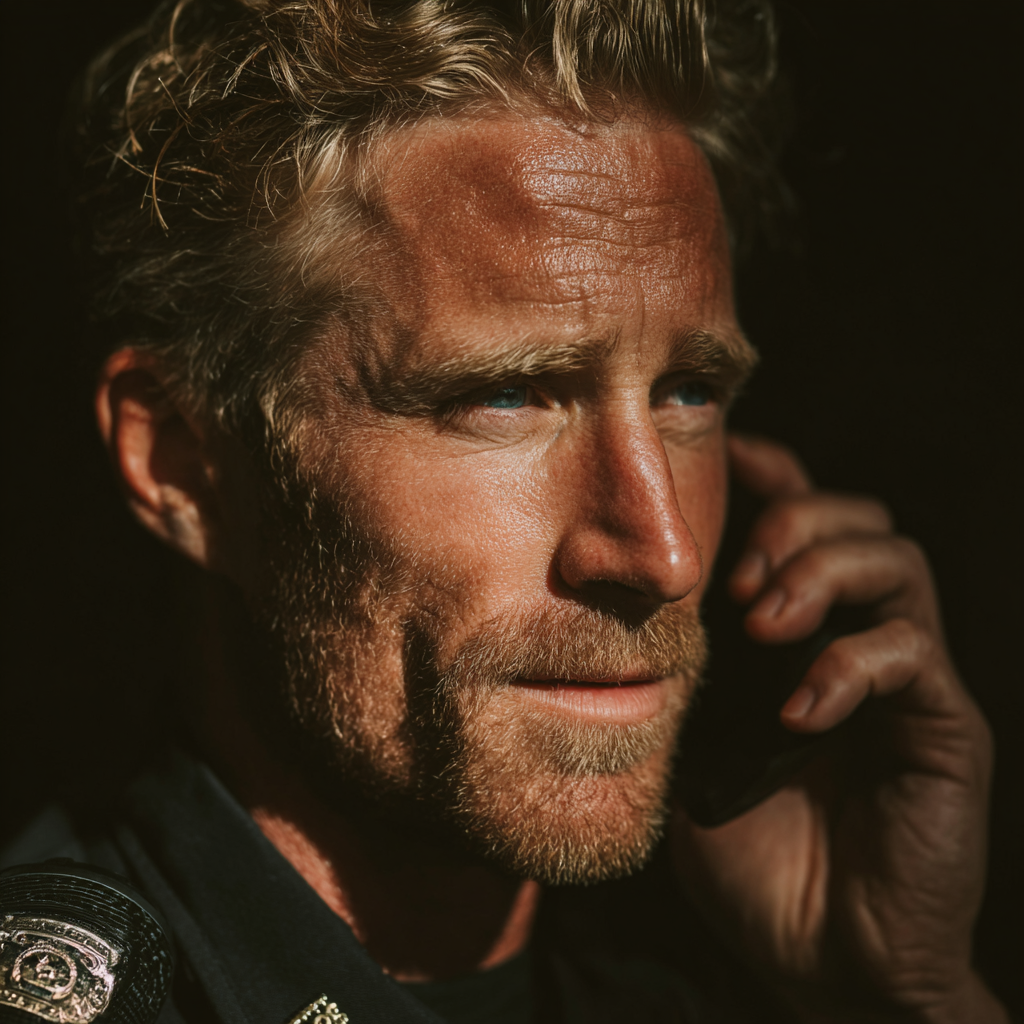 Un homme au téléphone | Source : Midjourney