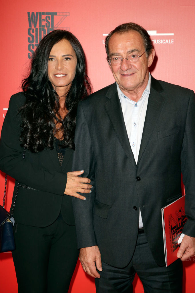 Nathalie Marquay et son mari Jean-Pierre Pernaut assistent à la représentation de « West Side Story » à La Seine Musicale, le 16 octobre 2017 à Boulogne-Billancourt, en France I Source : Getty Images