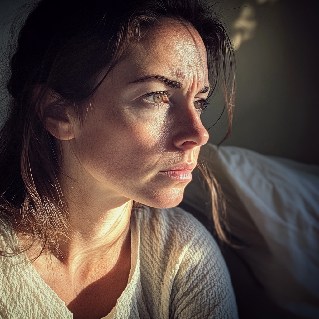 Gros plan sur une femme inquiète | Source : Midjourney
