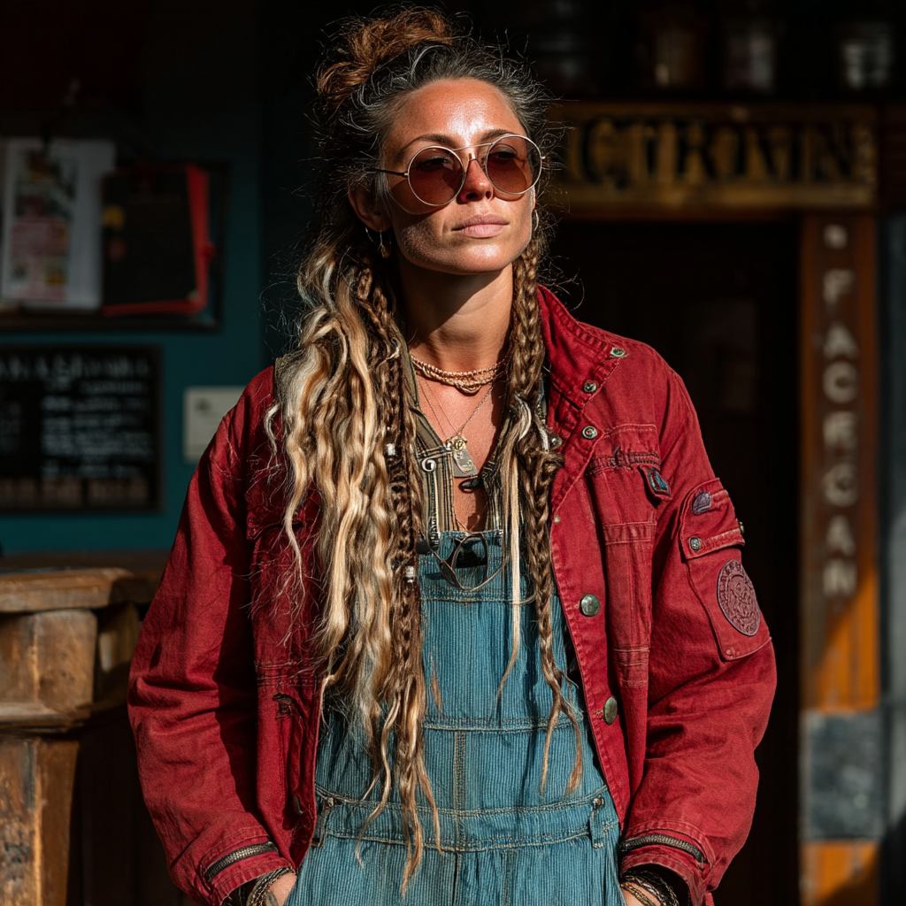 Une femme sérieuse | Source : Midjourney