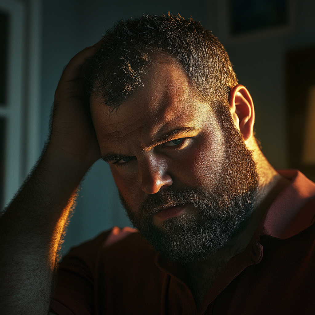 Un homme anxieux | Source : Midjourney