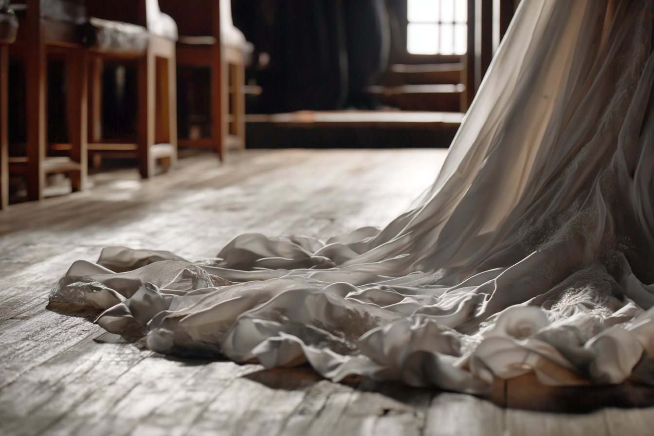 Une traîne de robe | Source : Midjourney