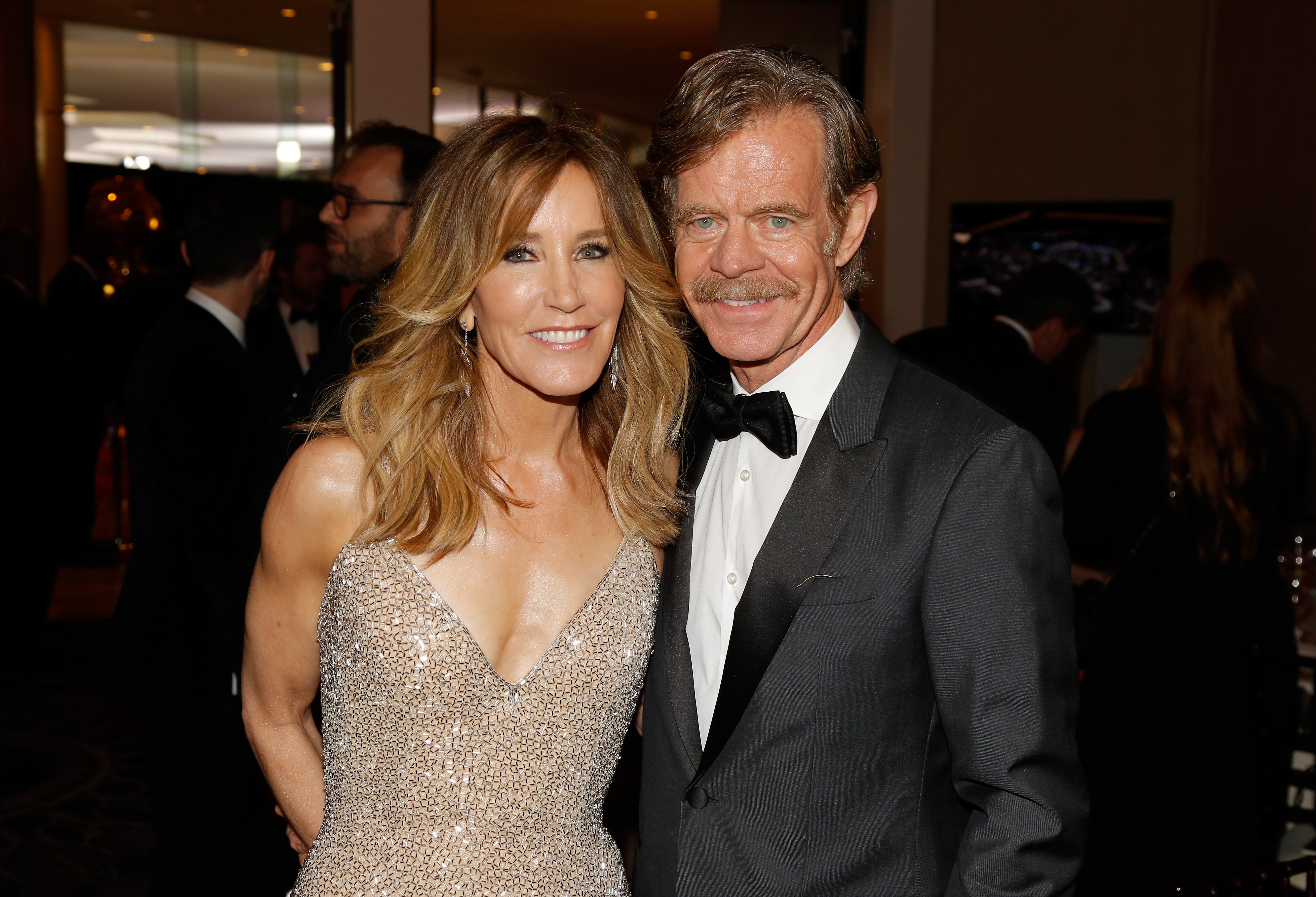 Felicity Huffman et William H. Macy lors de la 76e cérémonie annuelle des Golden Globe Awards, le 6 janvier 2019. | Source : Getty Images