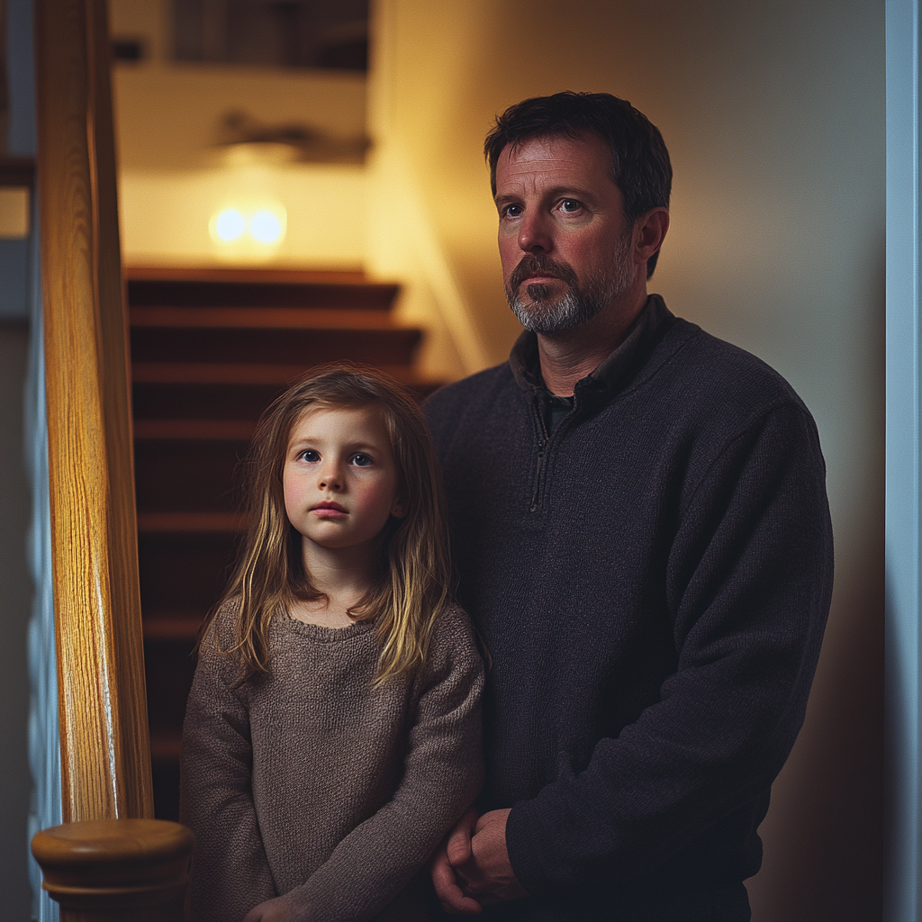 Un père et sa fille | Source : Midjourney