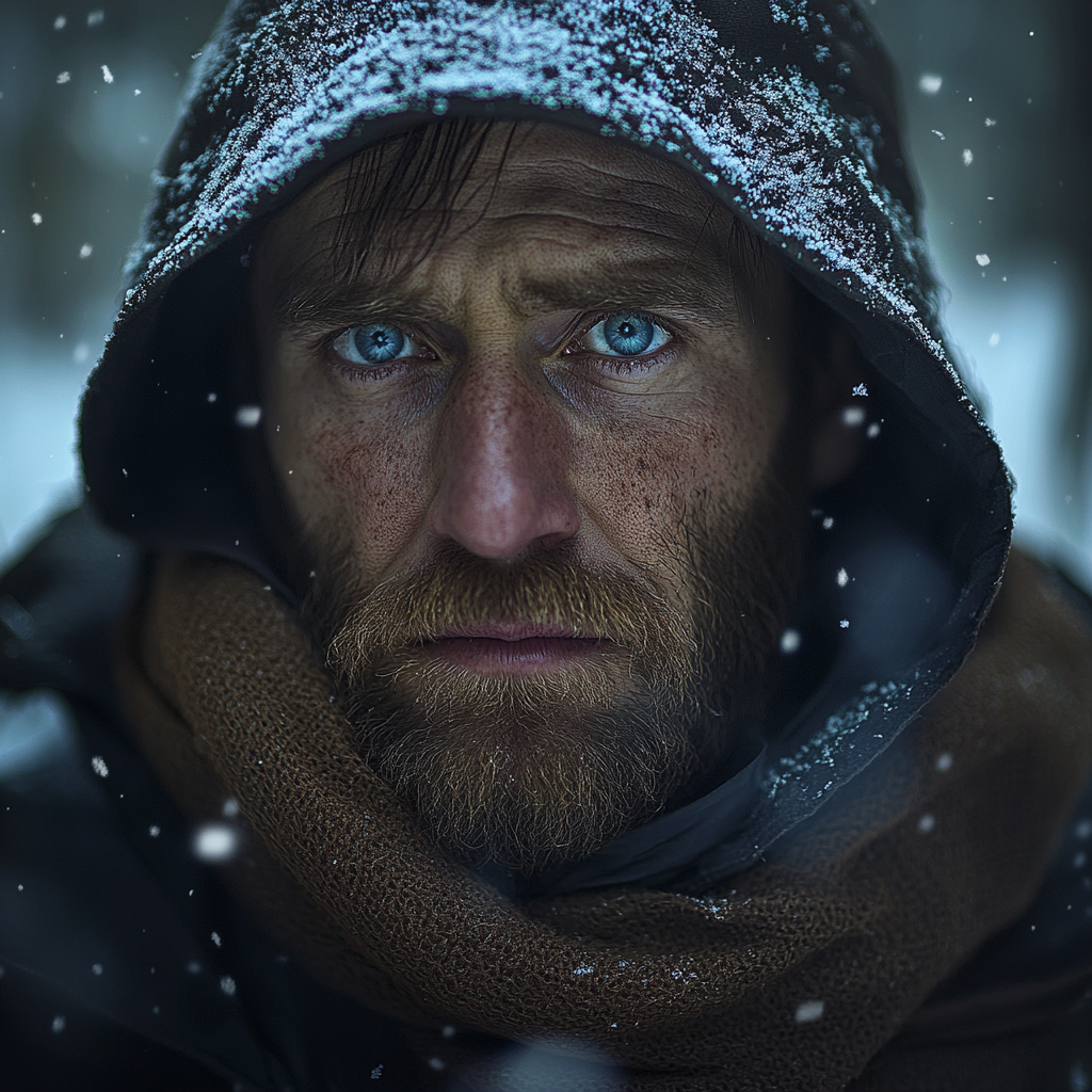 Un homme debout dans les bois | Source : Midjourney