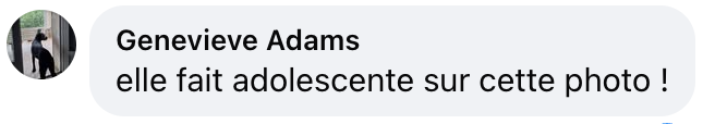 Capture d'écran du commentaire d'un internaute I Source : facebook.com/gala.f