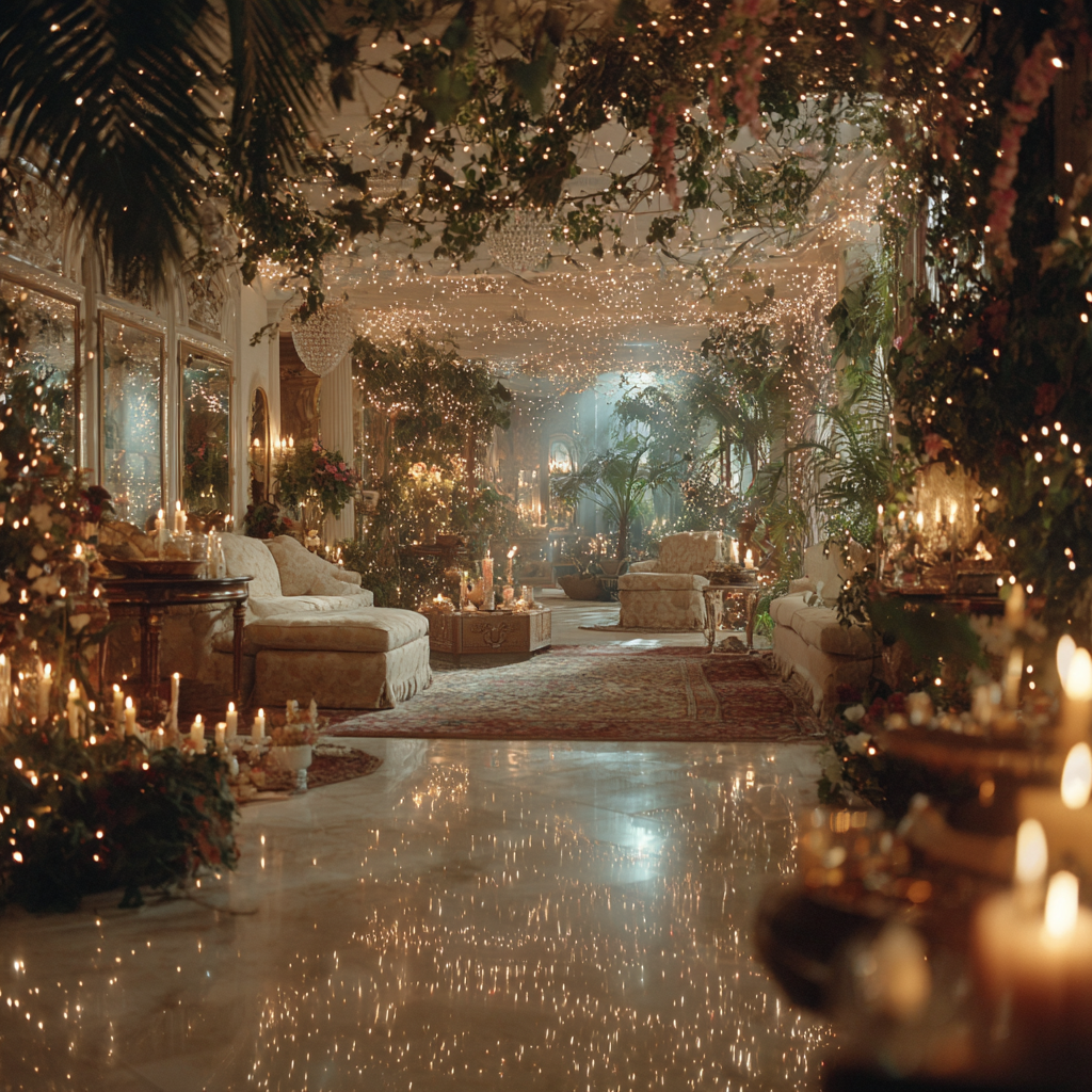 Une maison décorée pour une fête | Source : Midjourney