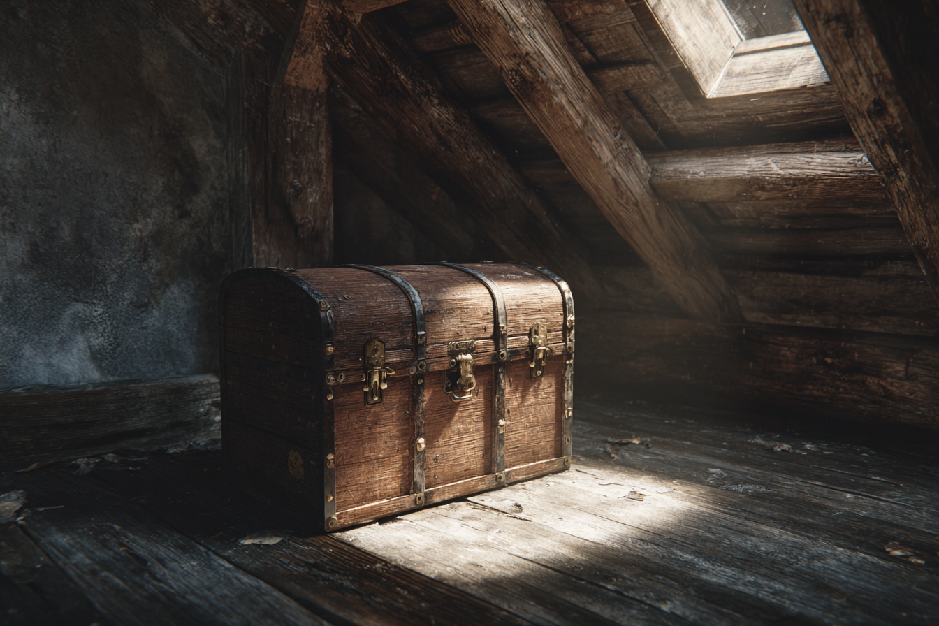 Un coffre en bois | Source : Midjourney