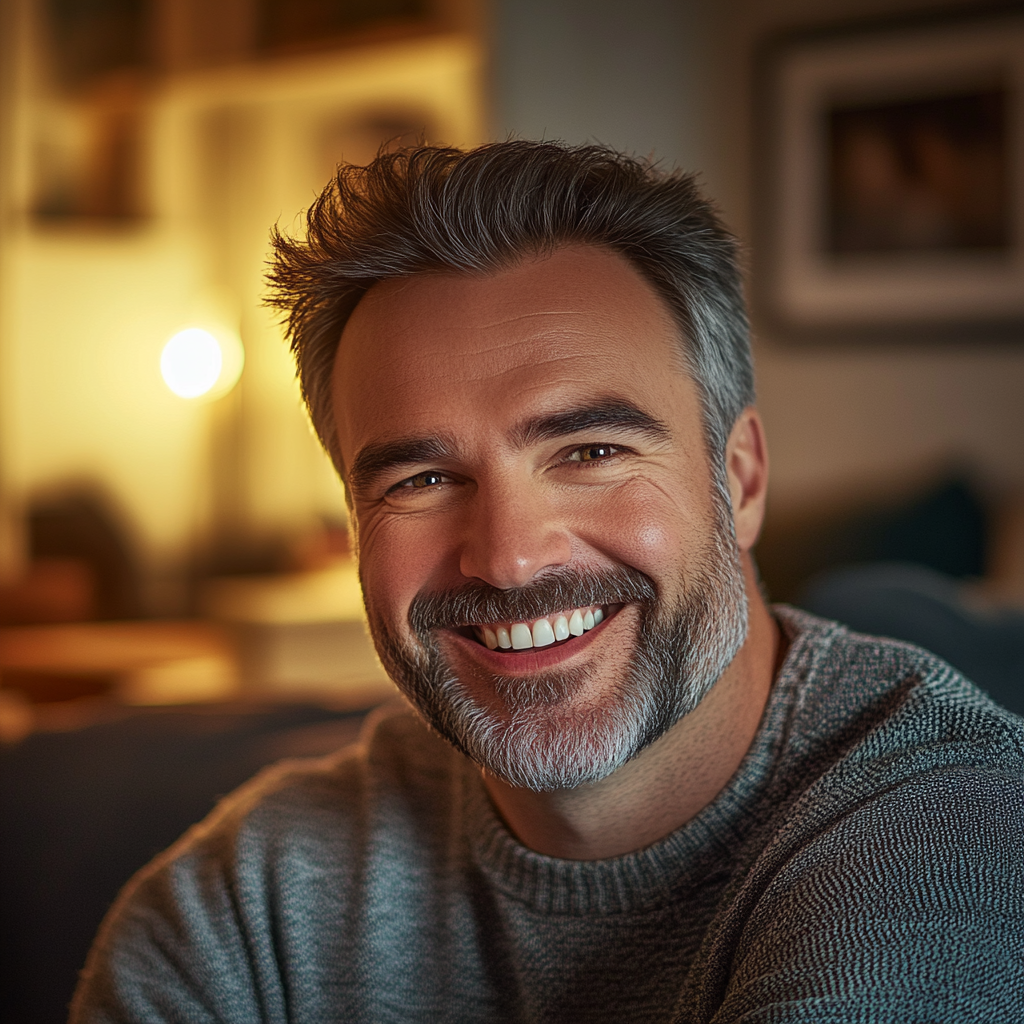 Un homme souriant méchamment | Source : Midjourney