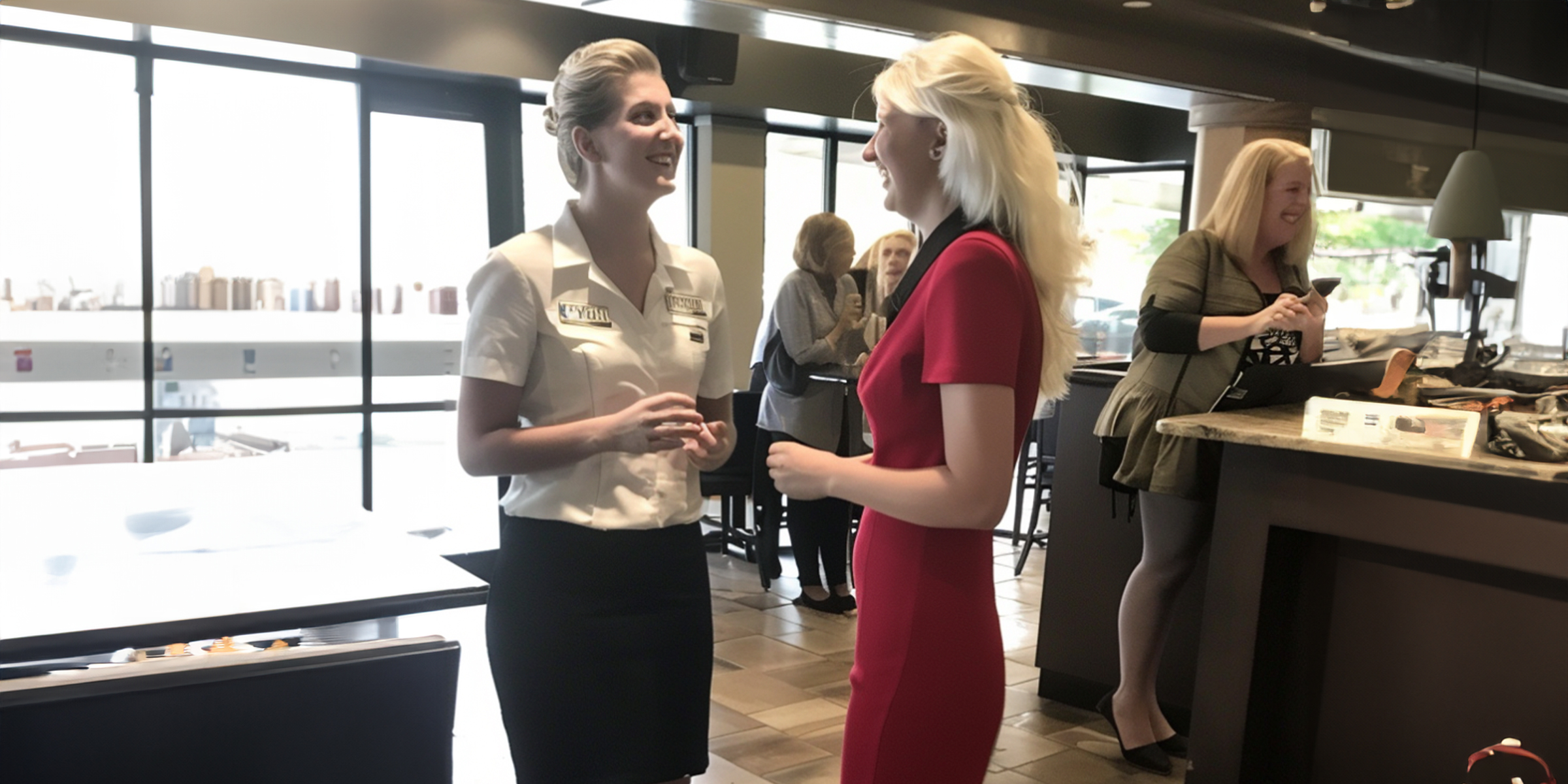 Deux femmes qui gloussent | Source : Ozdomedia