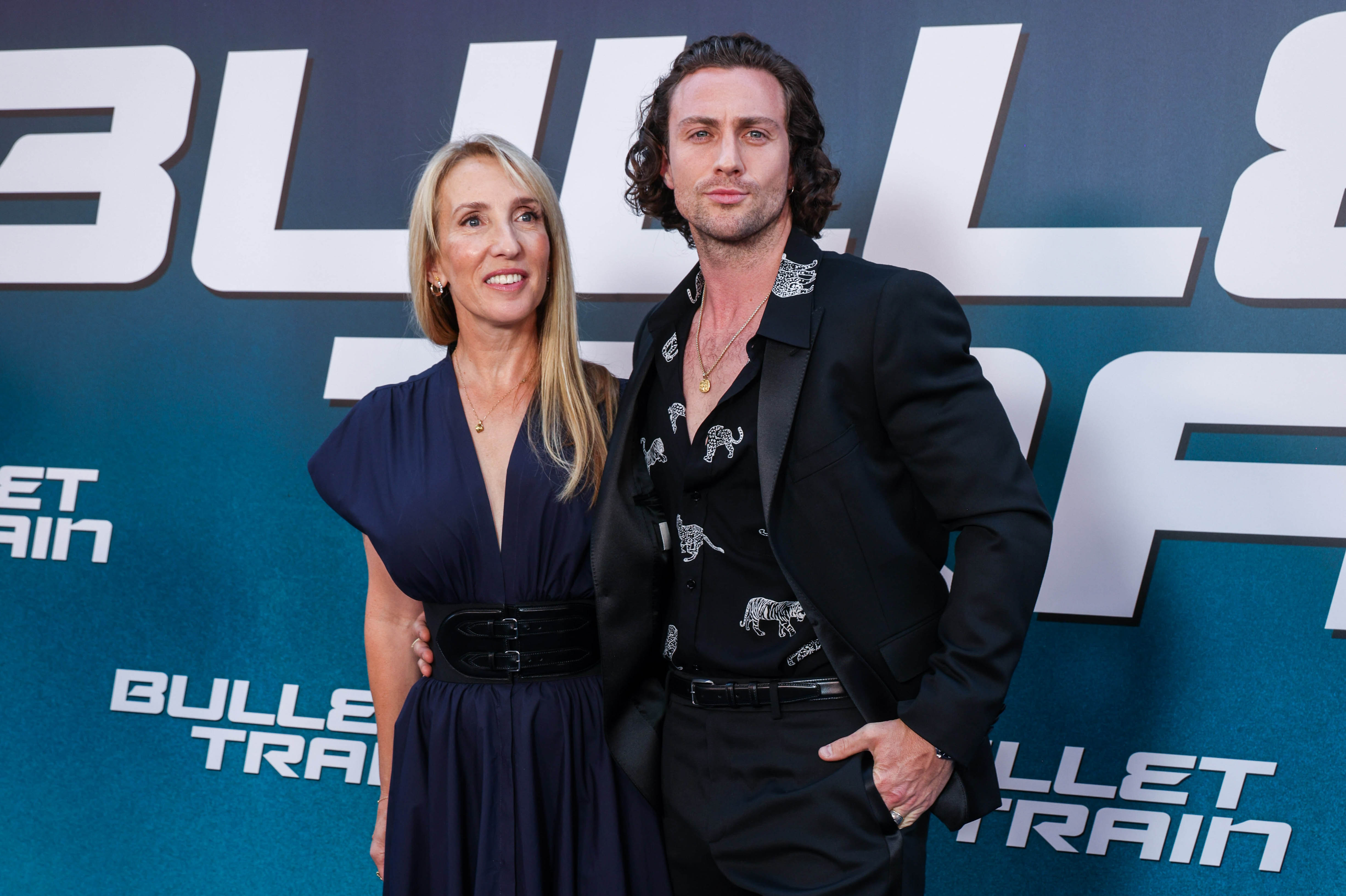 Sam et Aaron Taylor-Johnson assistent à la première de "Bullet Train" le 18 juillet 2022 | Source : Getty Images
