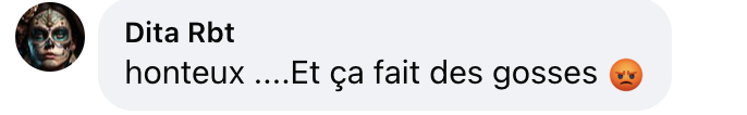Commentaire d'une internaute concernant l'enfant testé positif à la cocaïne | Source : Facebook/BFMTV
