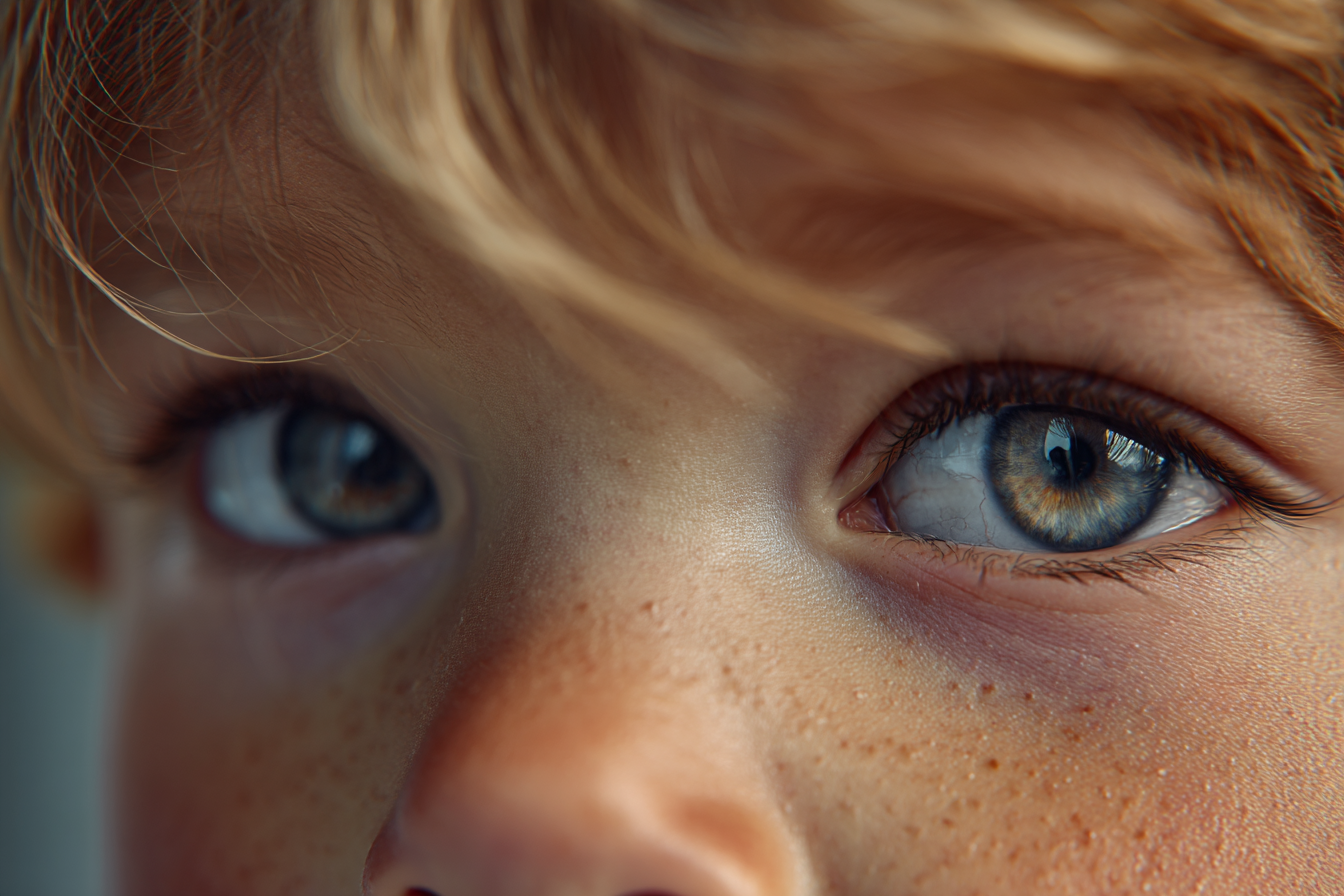 Gros plan sur les yeux d'un enfant | Source : Midjourney