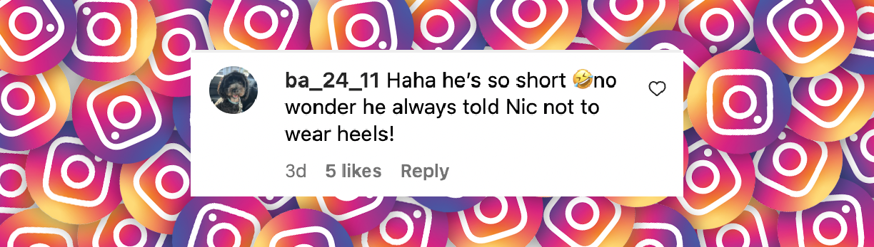 Un commentaire de fan daté du 12 mai 2025 | Source : Instagram/richardwilkins