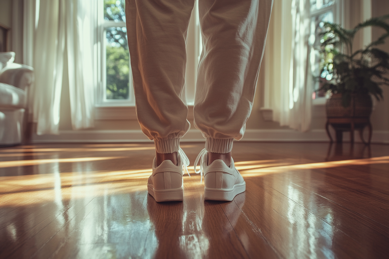Une femme debout dans sa maison | Source : Midjourney