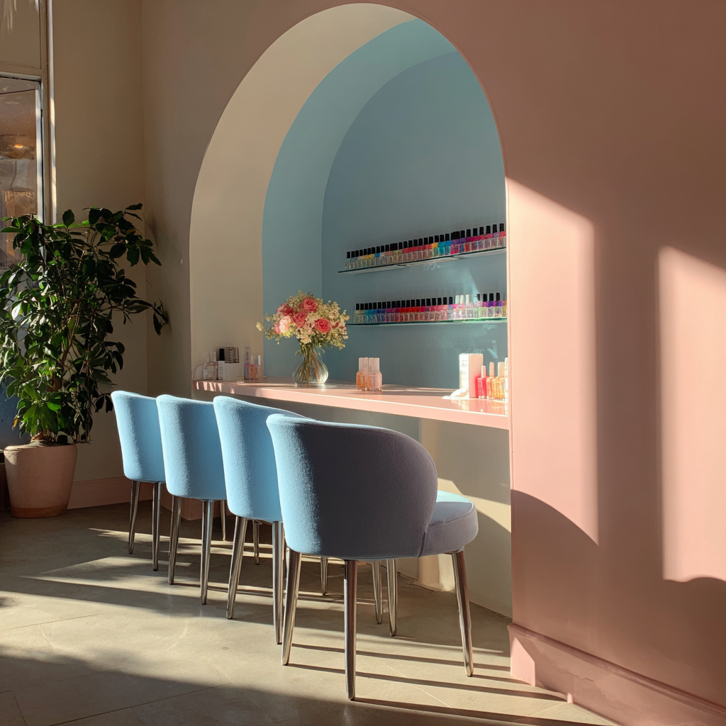 L'intérieur d'un salon de manucure | Source : Midjourney