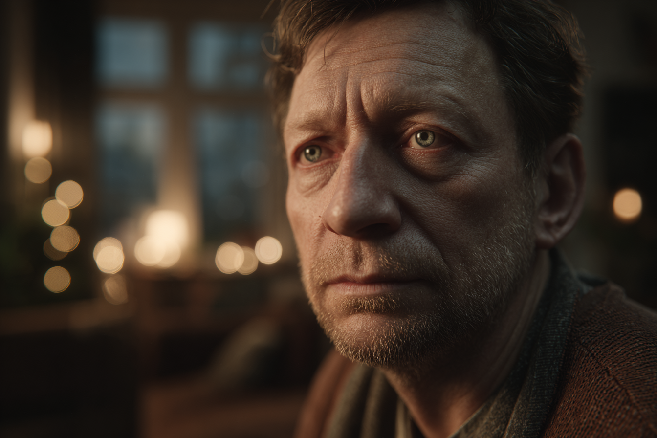 Un homme dans sa maison | Source : Midjourney