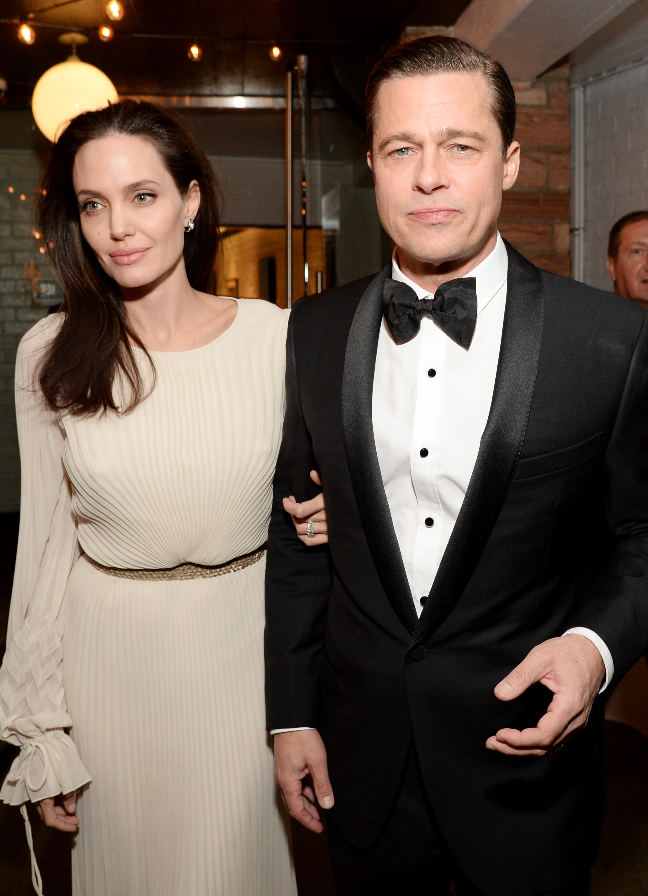 Angelina Jolie Pitt et Brad Pitt lors de l'after-party organisée après la première du film « By the Sea » dans le cadre de l'AFI FEST 2015, le 5 novembre à Hollywood, en Californie. | Source : Getty Images