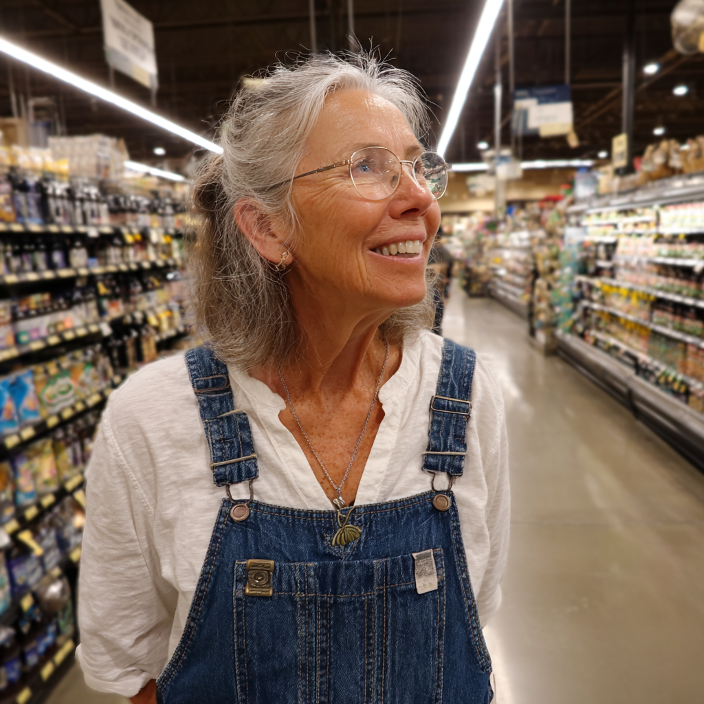 Une femme âgée souriante | Source : Midjourney
