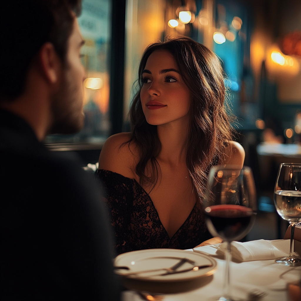Un homme et une femme au restaurant | Source : Midjourney