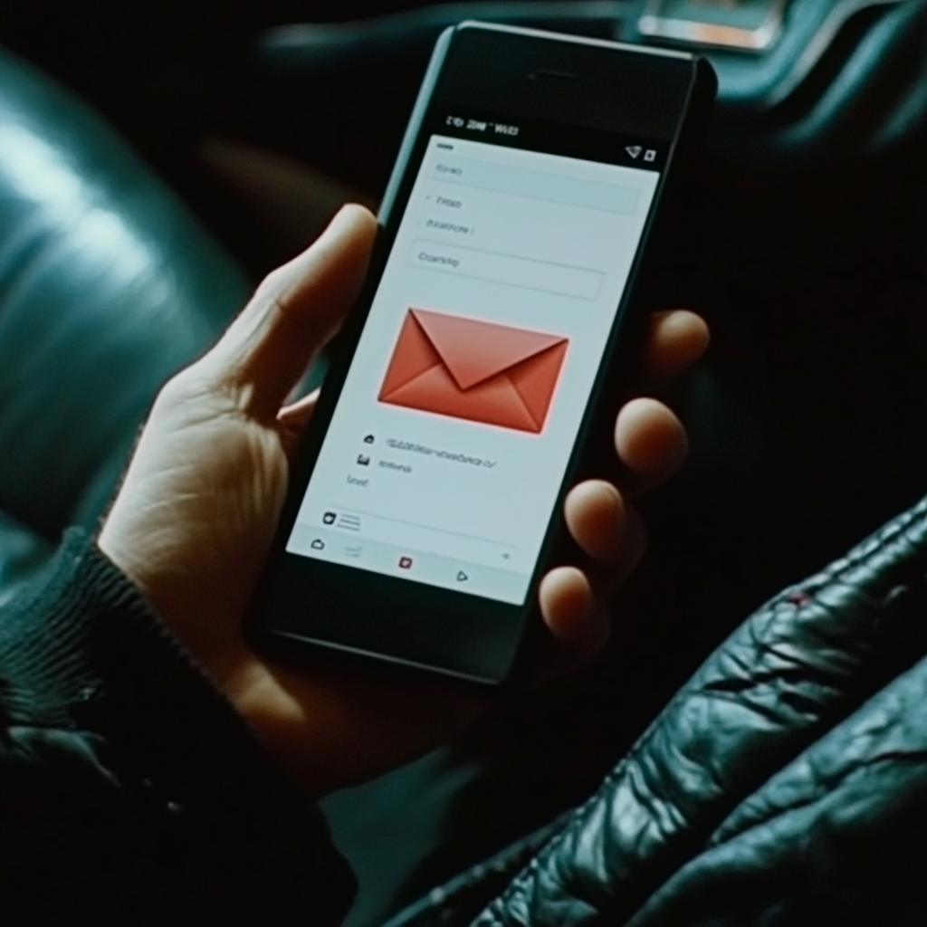 Un homme tenant un smartphone | Source : Midjourney