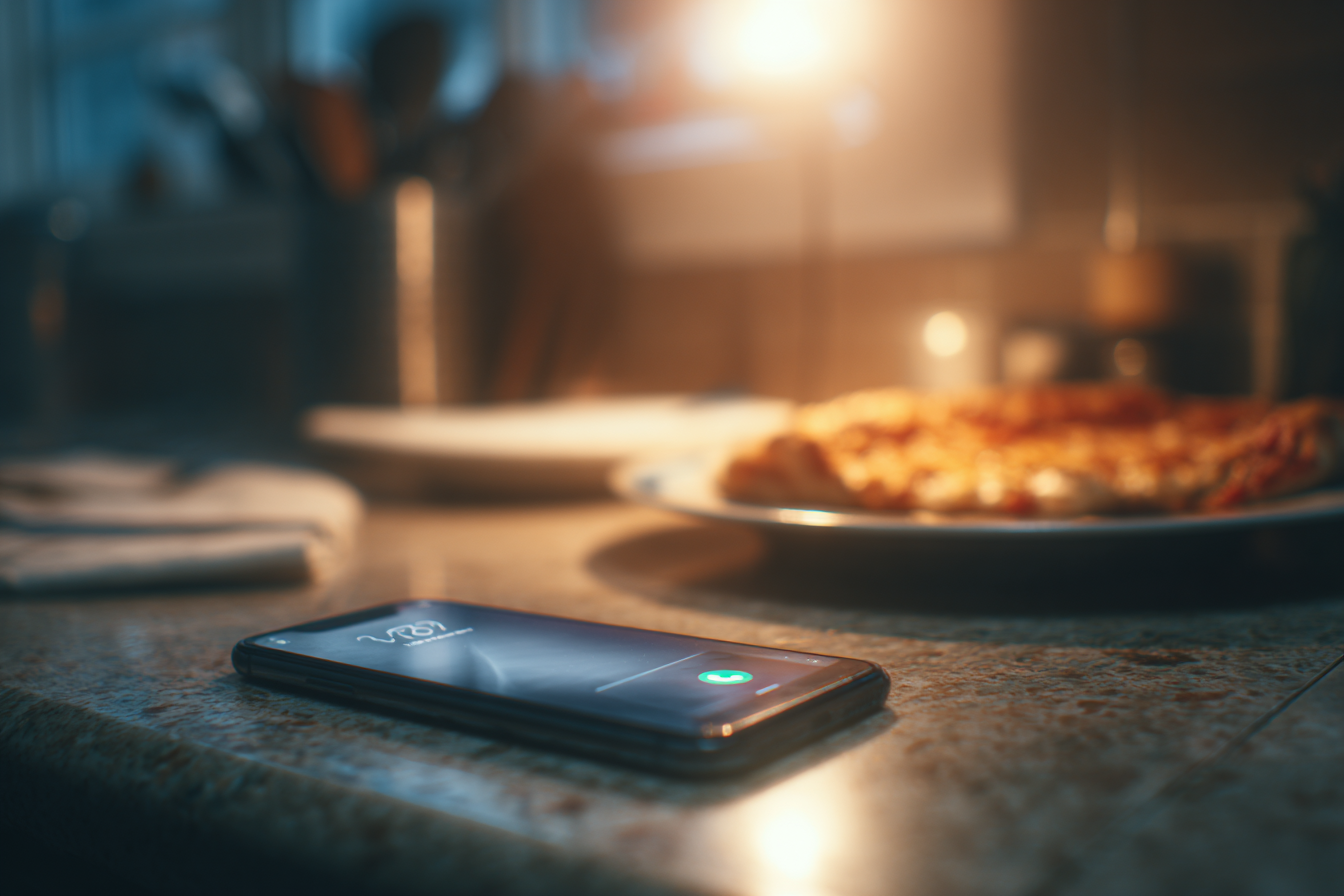 Un téléphone sur un comptoir | Source : Midjourney