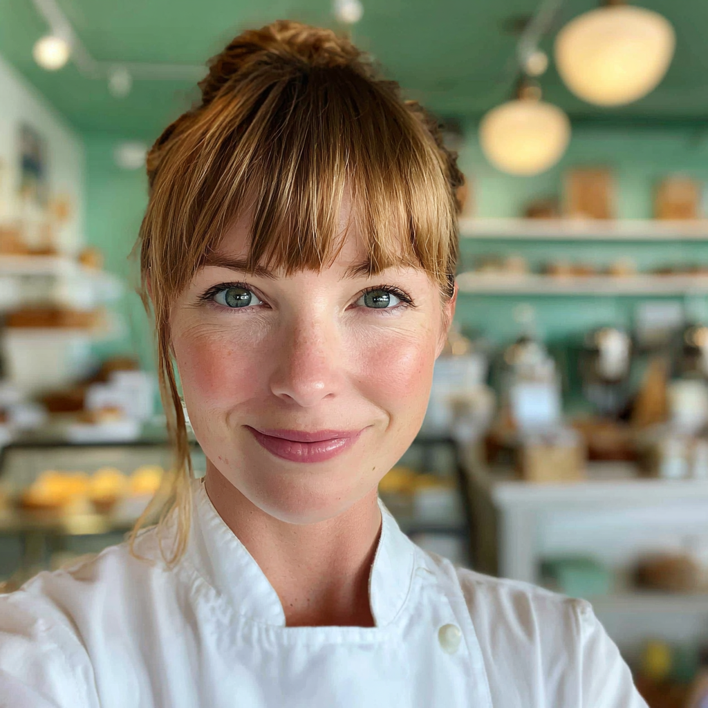 Gros plan sur une femme souriante | Source : Midjourney