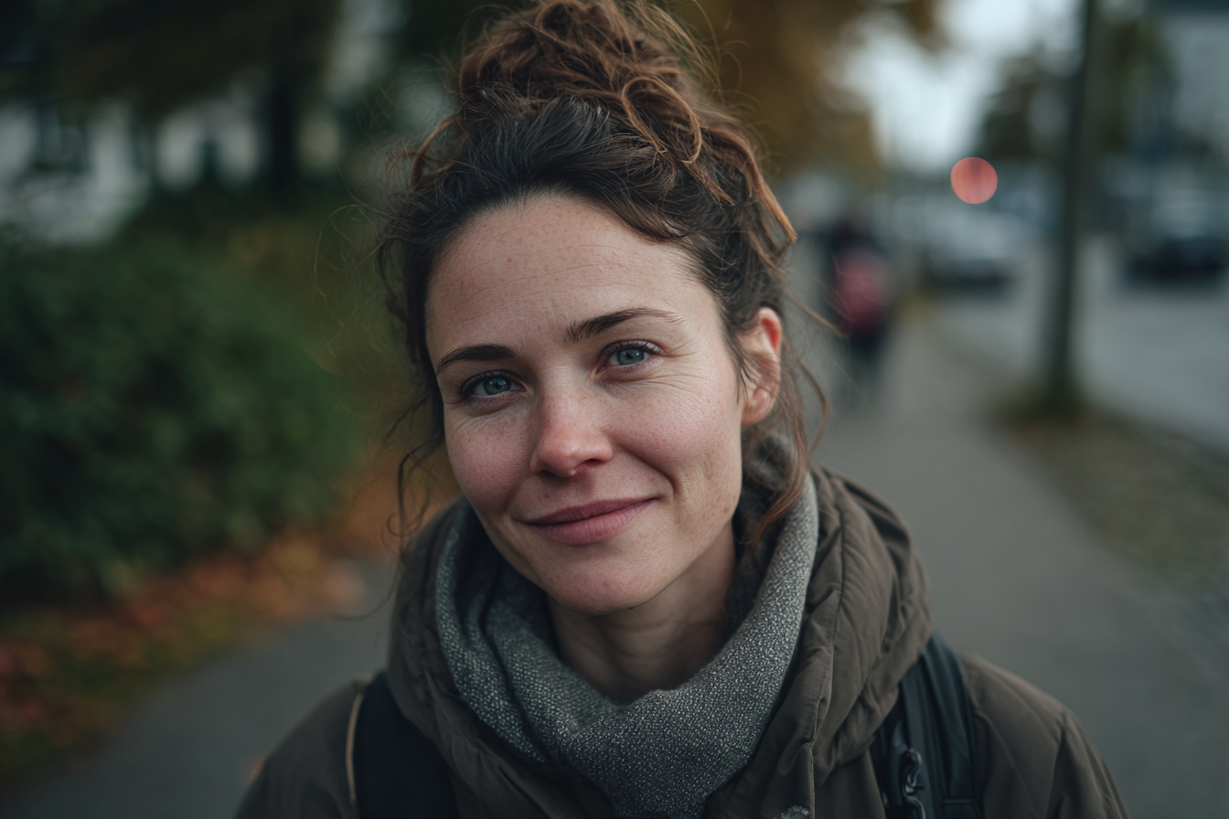 Une femme à l'extérieur | Source : Midjourney