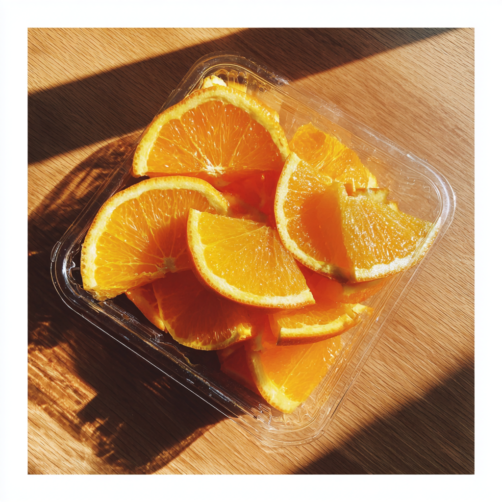 Un récipient contenant des tranches d'orange | Source : Midjourney