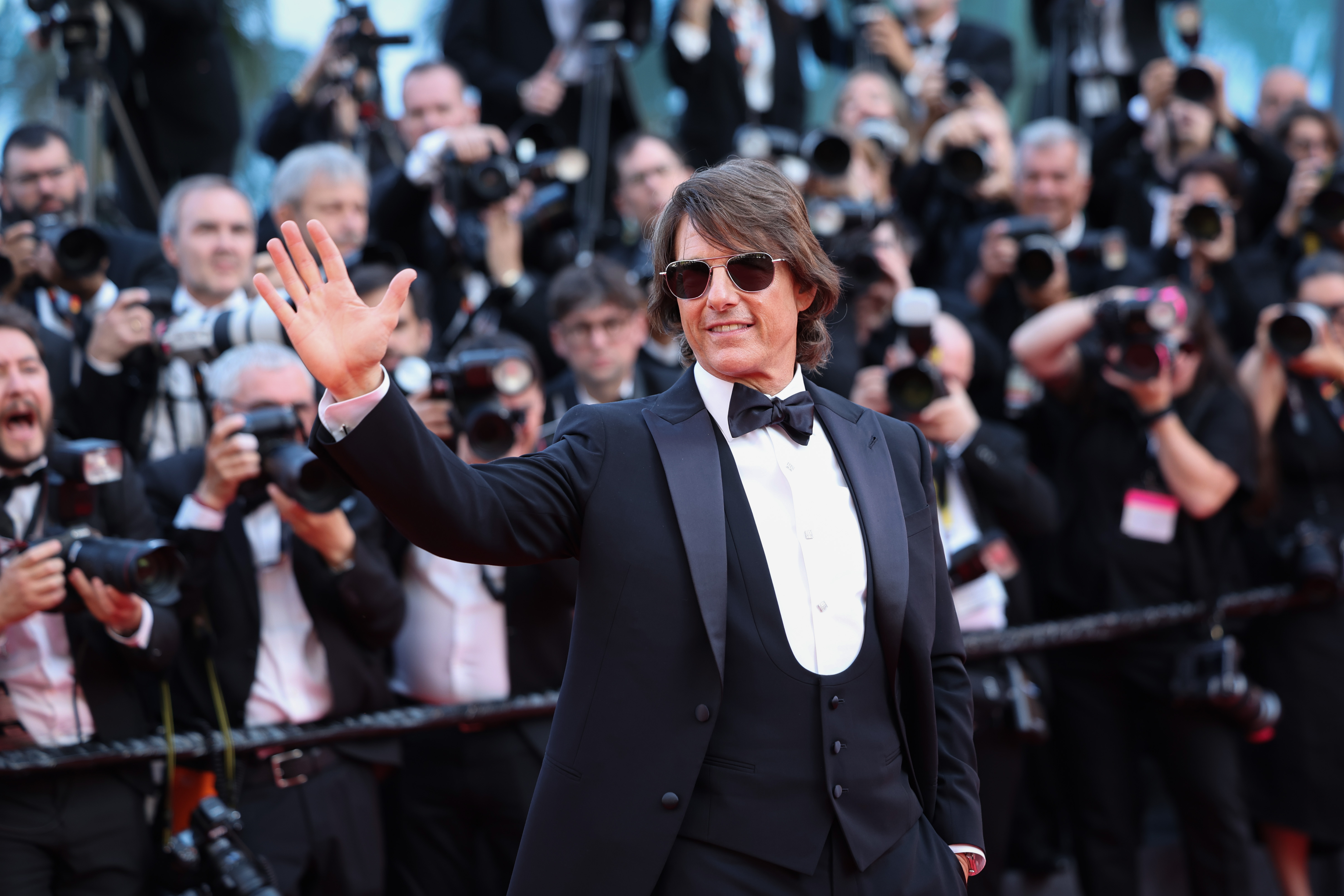 Tom Cruise assiste au tapis rouge de "Mission Impossible - The Final Reckoning" lors du 78ème Festival de Cannes le 14 mai 2025 à Cannes, France | Source : Getty Images