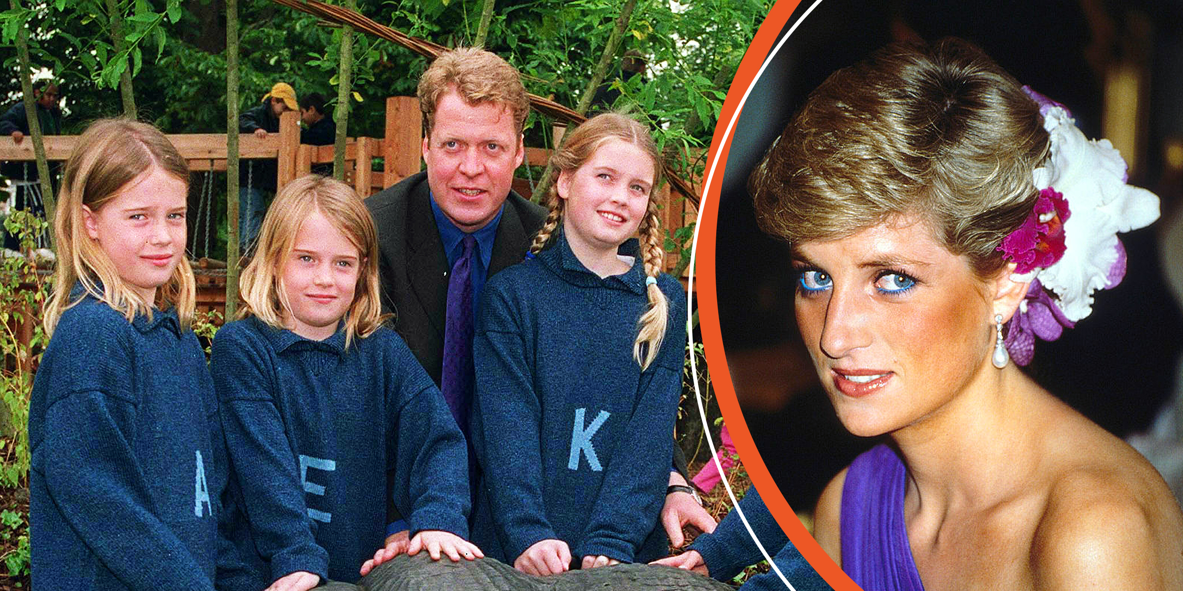 Lady Kitty, Lady Eliza, Charles, Lady Amelia Spencer | Princesse Diana | Source : Getty Images